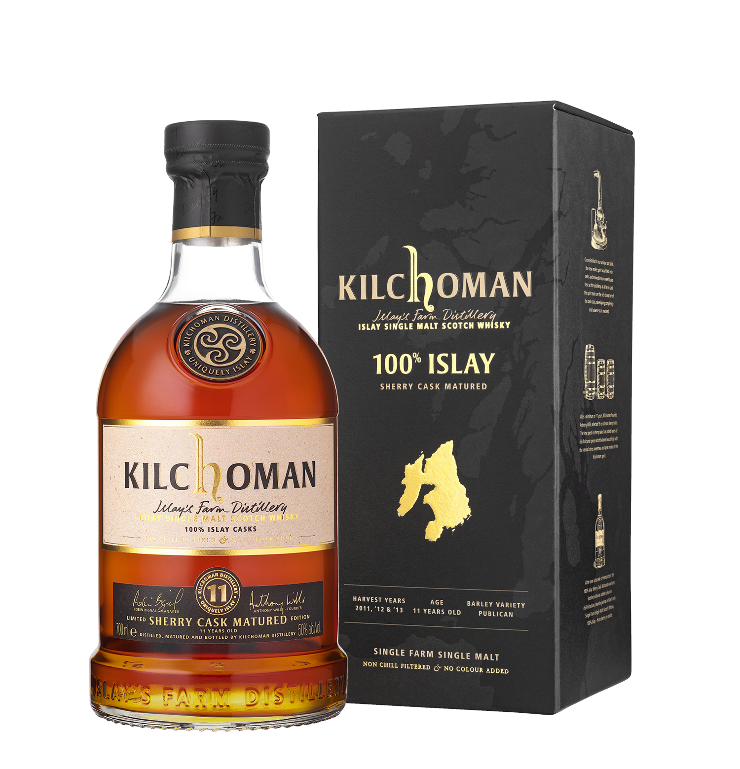 100% ISLAY SHERRY CASK MATURED - 11 YEARS OLD (price ex vat)